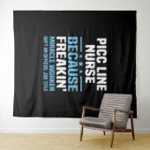 PICC Line Nurse Wandteppich (Beispiel (Horizontal))