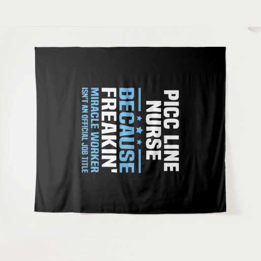 PICC Line Nurse Wandteppich (Vorderseite (Horizontal))