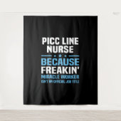 PICC Line Nurse Wandteppich (Vorderseite)