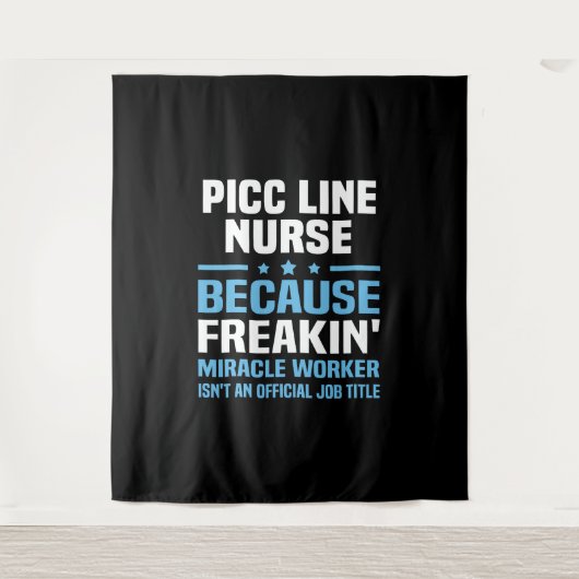 PICC Line Nurse Wandteppich (Vorderseite)