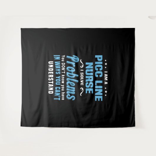 PICC Line Nurse Wandteppich (Vorderseite (Horizontal))