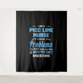 PICC Line Nurse Wandteppich (Vorderseite)