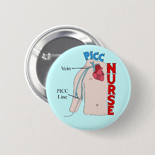 PICC Linie Krankenschwester-anatomische Button (Vorne & Hinten)