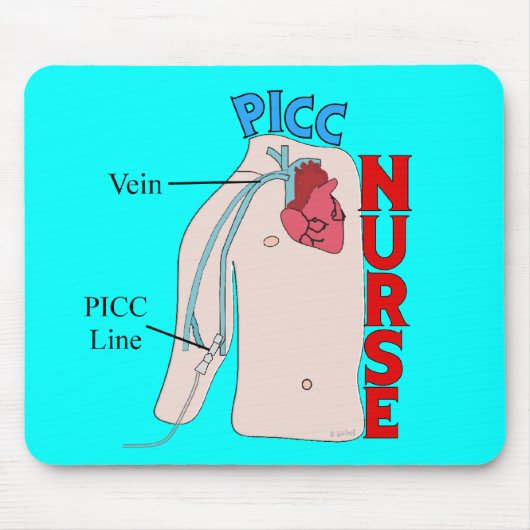 PICC Linie Krankenschwester-anatomische Mousepad (Vorne)