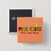 PICC LINIE Krankenschwester-Geschenke Button (Vorne & Hinten)