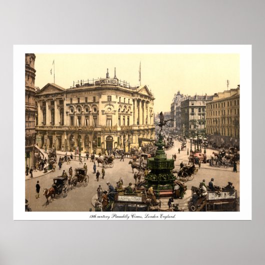 Piccadilly Circus, Antique London England Großbrit Poster (Vorne)