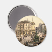 Piccadilly Circus, London, England Magnet (Vorderseite/Rückseite)