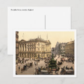 Piccadilly Circus, London, England Postkarte (Vorne/Hinten)