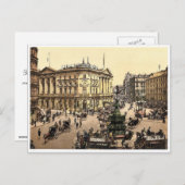 Piccadilly Circus, London, England, selten Fotochr Postkarte (Vorne/Hinten)