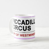 Piccadilly Circus London Kaffeetasse (Vorderseite Links)
