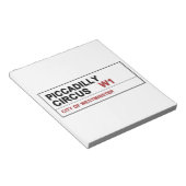 Piccadilly Circus London Notizblock (angewinkelt)