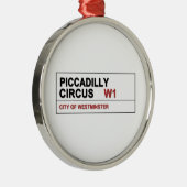 Piccadilly Circus London Silbernes Ornament (Rechts)