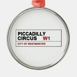 Piccadilly Circus London Silbernes Ornament