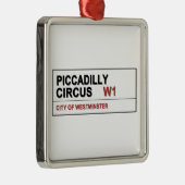 Piccadilly Circus London Silbernes Ornament (Rechts)