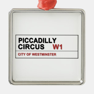 Piccadilly Circus London Silbernes Ornament