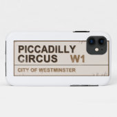 Piccadilly Circus London - Vintag Case-Mate iPhone Hülle (Rückseite (Horizontal))