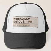Piccadilly Circus London - Vintag Truckerkappe (Vorderseite)