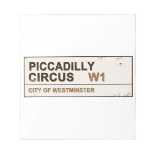 Piccadilly Circus London - Vintage Notizblock