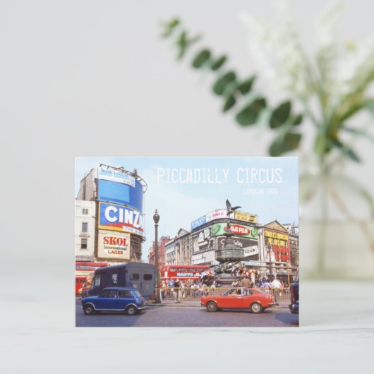 Piccadilly Circus Postkarte (Stehend Vorderseite)