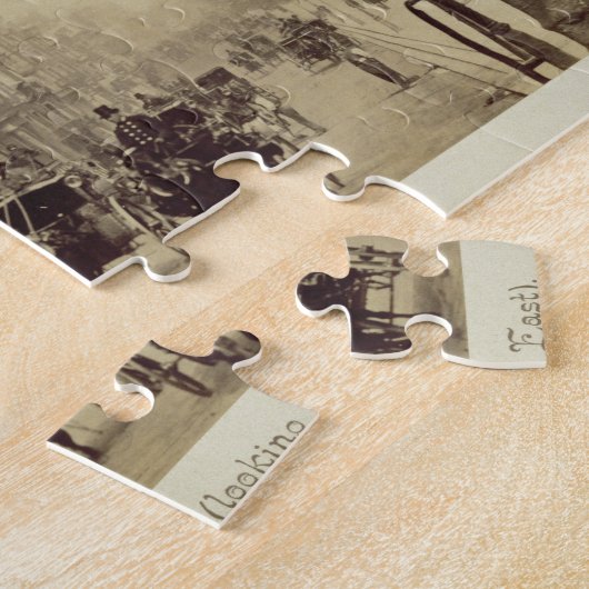 Piccadilly, das Osten, (Sepia-, gegenüberstellt Puzzle (Seite)