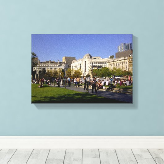 Piccadilly Gardens Leinwanddruck (Insitu (Holzboden))