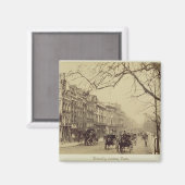 Piccadilly, Richtung Osten, (sepia Foto) Magnet (Vorderseite/Rückseite)