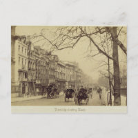 Piccadilly, Richtung Osten, (sepia Foto)