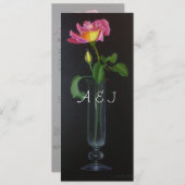 Piccadilly Rose Wedding Personalisiert Einladung (Vorne/Hinten)