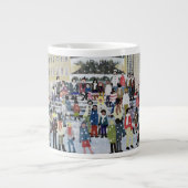 Piccadilly Schnee-Szene Jumbo-Tasse (Vorderseite)