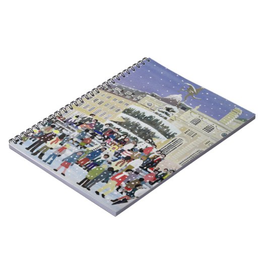 Piccadilly Schnee-Szene Notizblock (Linke Seite)