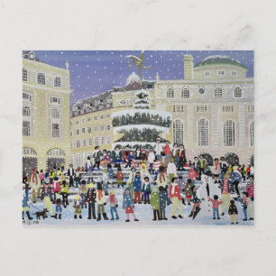 Piccadilly Snow Scene Postkarte