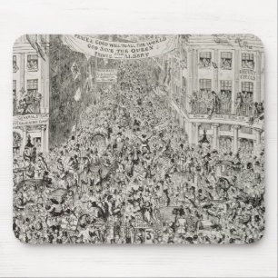 Piccadilly während der großen Ausstellung, 1851 Mousepad