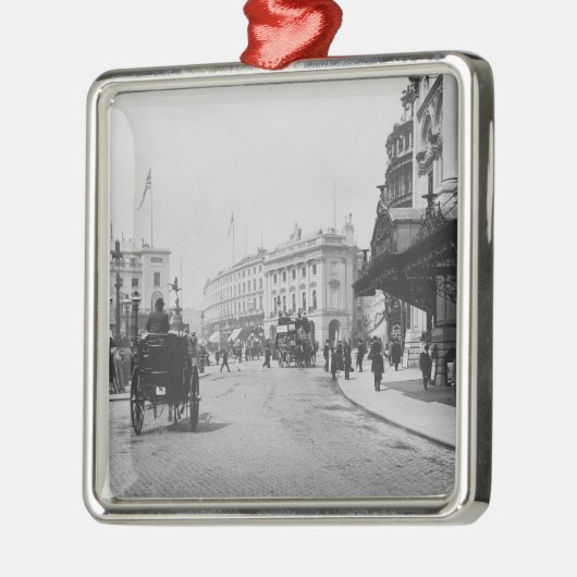 Piccadilly Zirkus Silbernes Ornament (Links)