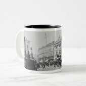 Piccadilly Zirkus Zweifarbige Tasse (Vorderseite Links)