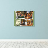 PicCollage Vorlage - Gespannte Leinwand 16x12 Quer (Insitu (Holzboden))