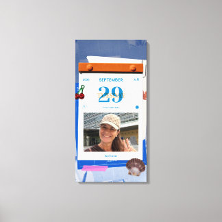 PicCollage Vorlage - Gespannte Leinwand 16x32 hoch
