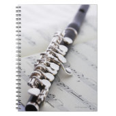 Piccolo auf einem Punktestand Notizblock (Vorderseite)