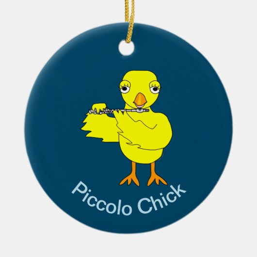 Piccolo Chick Keramik Ornament (Vorne)