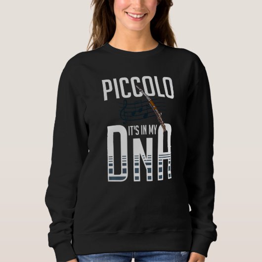 Piccolo Instrument Music Flute Player Beginner Les Sweatshirt (Vorderseite)