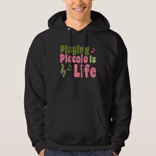 Piccolo ist das Leben Hoodie (Vorderseite)