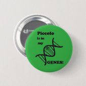 Piccolo ist in meinen Genen Button (Vorne & Hinten)