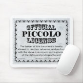 Piccolo-Lizenz Mousepad (Mit Mouse)