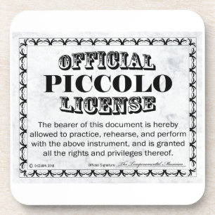 Piccolo-Lizenz Untersetzer