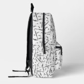 Piccolo Musiknote Pattern Bedruckter Rucksack (Links)