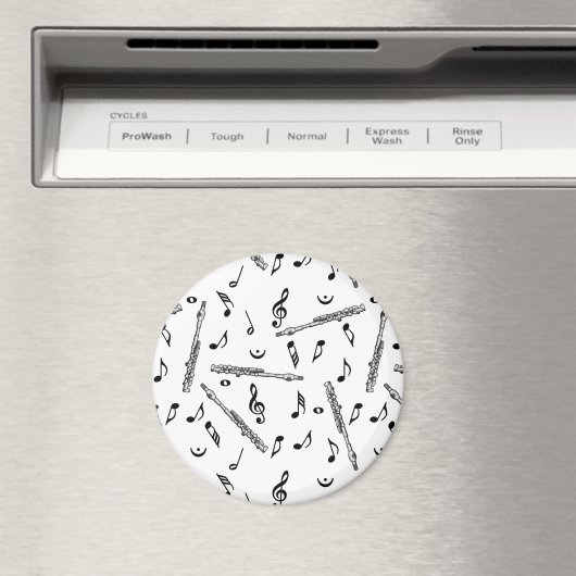 Piccolo Musiknote Pattern Magnet (In Situ (Geschirrspüler))