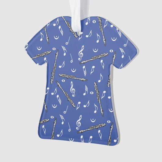 Piccolo Musiknote Pattern Ornament (Vorderseite)