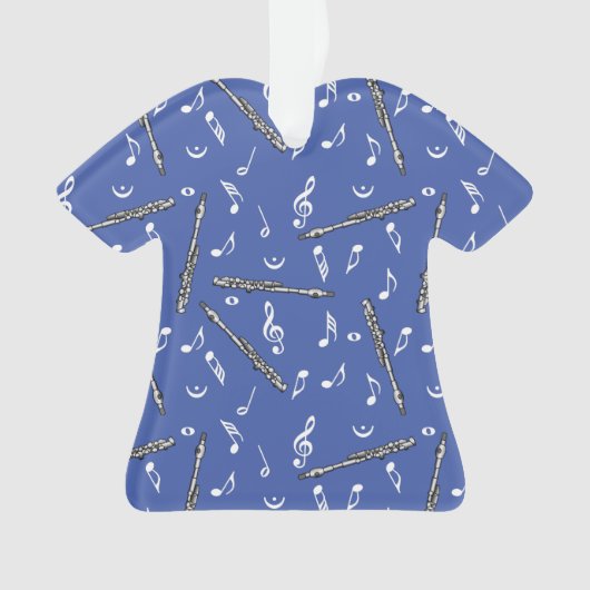 Piccolo Musiknote Pattern Ornament (Vorderseite)