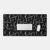 Piccolo Musiknote Pattern Schreibtischunterlage (Tastatur & Maus)