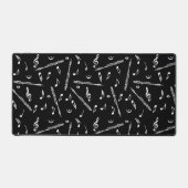 Piccolo Musiknote Pattern Schreibtischunterlage (Vorderseite)