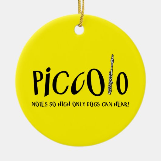 Piccolo Notes so hoch Keramik Ornament (Vorne)